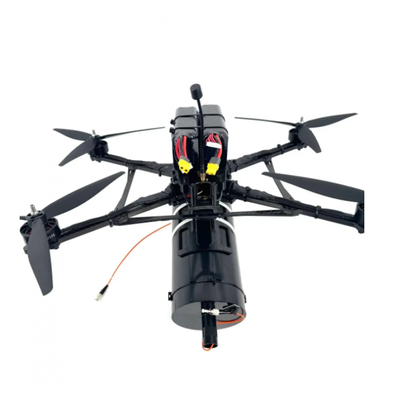 Комплект FPV-дрон з оптоволокном 10 км, зовнішнім медіаконвертером, 2 акумуляторами, платою ініціації та кріпленням