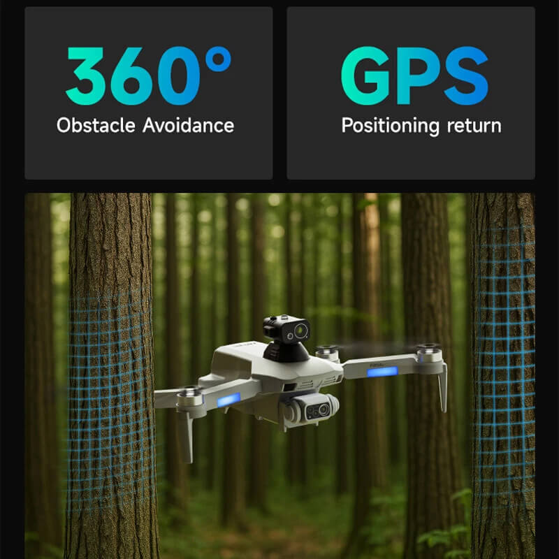 Квадрокоптер 4DRC F8 — дрон з FPV, GPS та уникненням перешкод 360°, до 2000 м, до 25 хвилин у кейсі