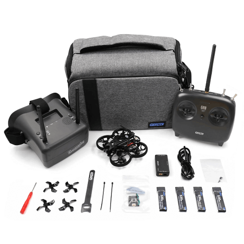 Квадрокоптер GEPRC TinyGO 4K FPV Kit RTF – FPV-дрон з 4K камерою, до 6 хвилин, окуляри в кейсі