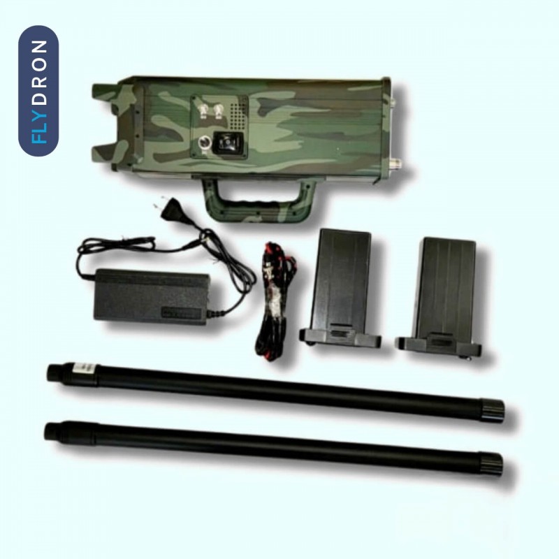 Переносна купольна РЕБ антидрон система/глушилка "Аркан" 400-500 метрів, 820-970 Мгц, 2 Модуля, 100 Вт, 2 АКБ в комплекті, 60 (30+30) хвилин, 10 кг (РЕБ глушник для FPV-дронів)