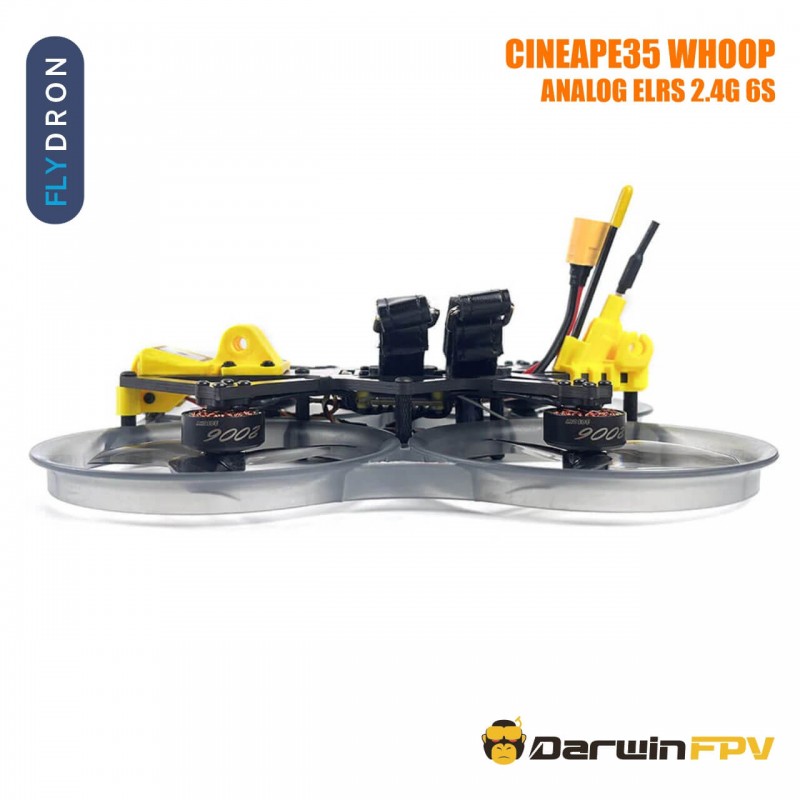 Квадрокоптер DarwinFPV CineApe35 Whoop Analog ELRS 2.4G 6S – FPV-дрон, 3,5-дюймовий, БК мотори, GPS, до 10 хвилин, до 3 км