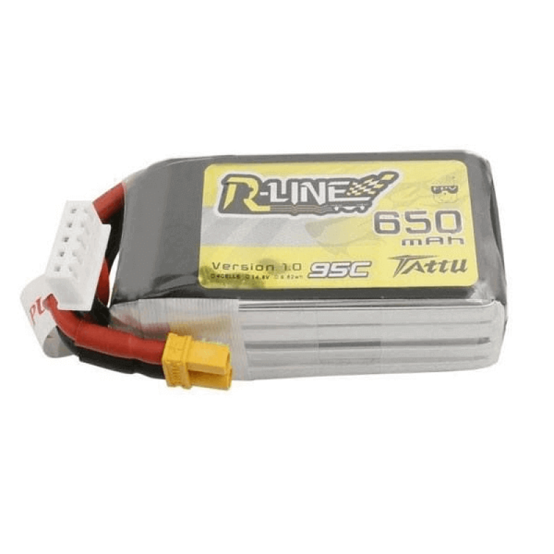 Акумуляторна батарея Tattu R-Line на 650mAh 4S 14.8V 95C для квадрокоптера