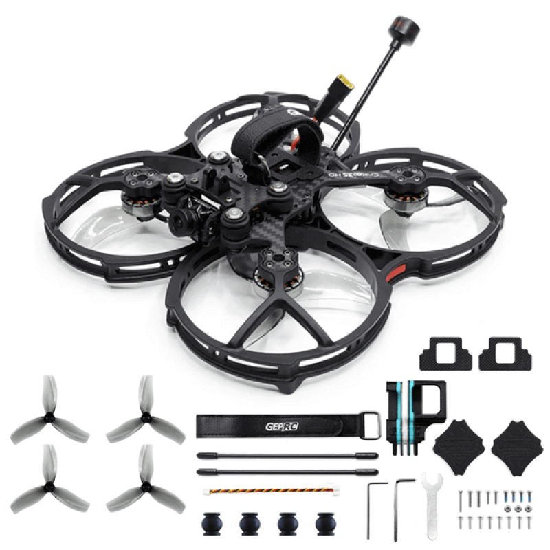 Квадрокоптер GEPRC CineLog35 Analog TBS – FPV-дрон з камерою, БК мотори