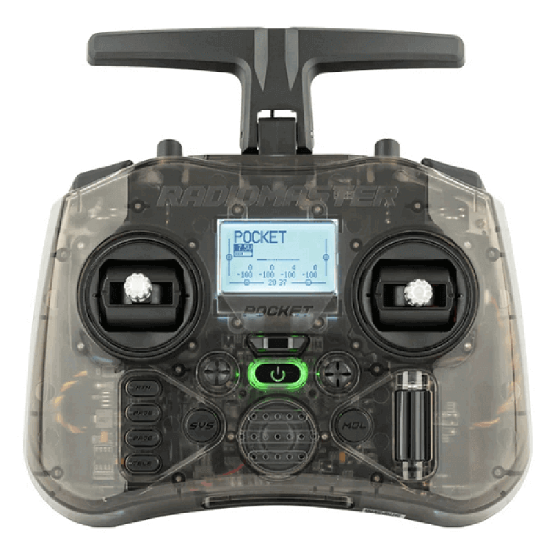 Пульт управління для квадрокоптера RadioMaster Pocket ELRS Charcoal