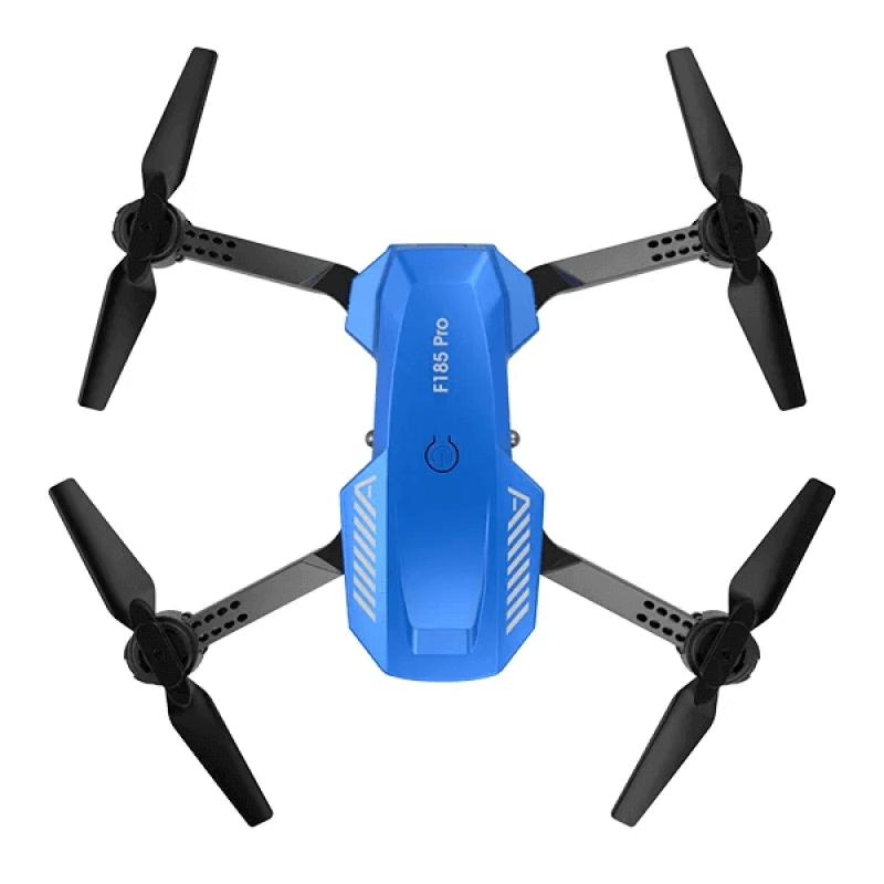 Квадрокоптер ZFR F185 Pro Blue – дрон з 4K і HD камерами, FPV, барометр, уникнення перешкод, до 15 хв в кейсі