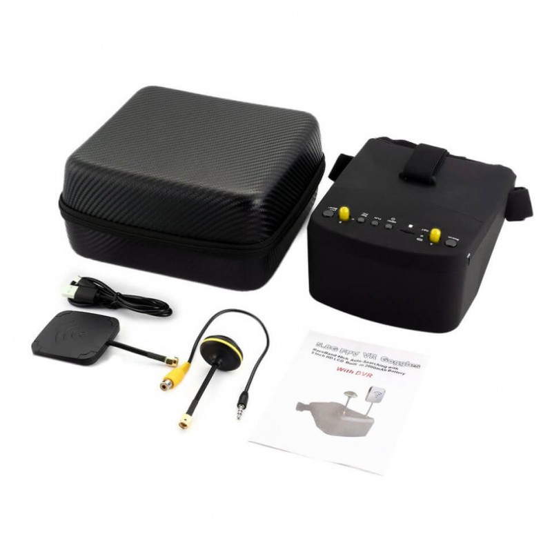 FPV-окуляри EV800D 5.8G Diversity 40CH DVR для квадрокоптерів