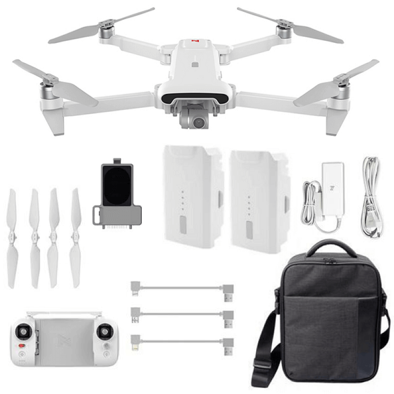 Квадрокоптер Fimi X8 SE 2022 V2 Combo - дрон з 4K камерою, FPV, GPS, БК мотори, система скидання і динамік, до 10 км, 35 хв