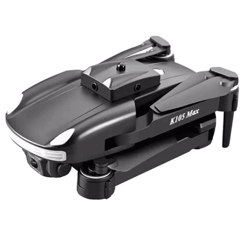 Квадрокоптер RC K105 Max Black − дрон з 4K і HD камерами, FPV, барометр, уникнення перешкод, 15 хв у кейсі