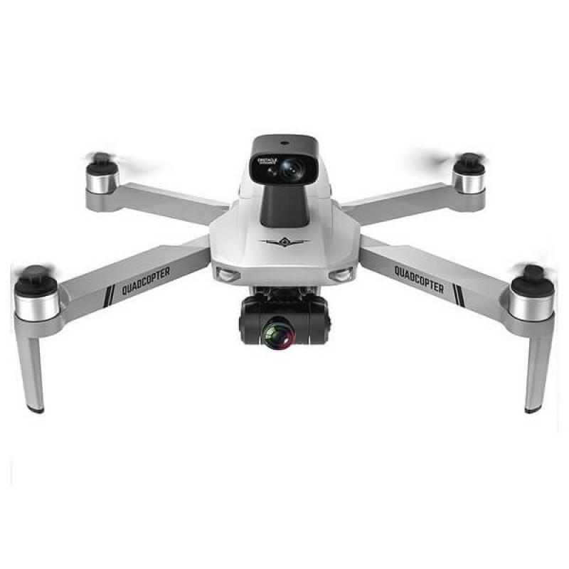 Квадрокоптер Kfplan KF102 Max Gray - дрон з 4K і HD камерами, EIS, FPV, GPS, БК мотори, запобігання перешкод, до 1200м, 25 хвилин в кейсі