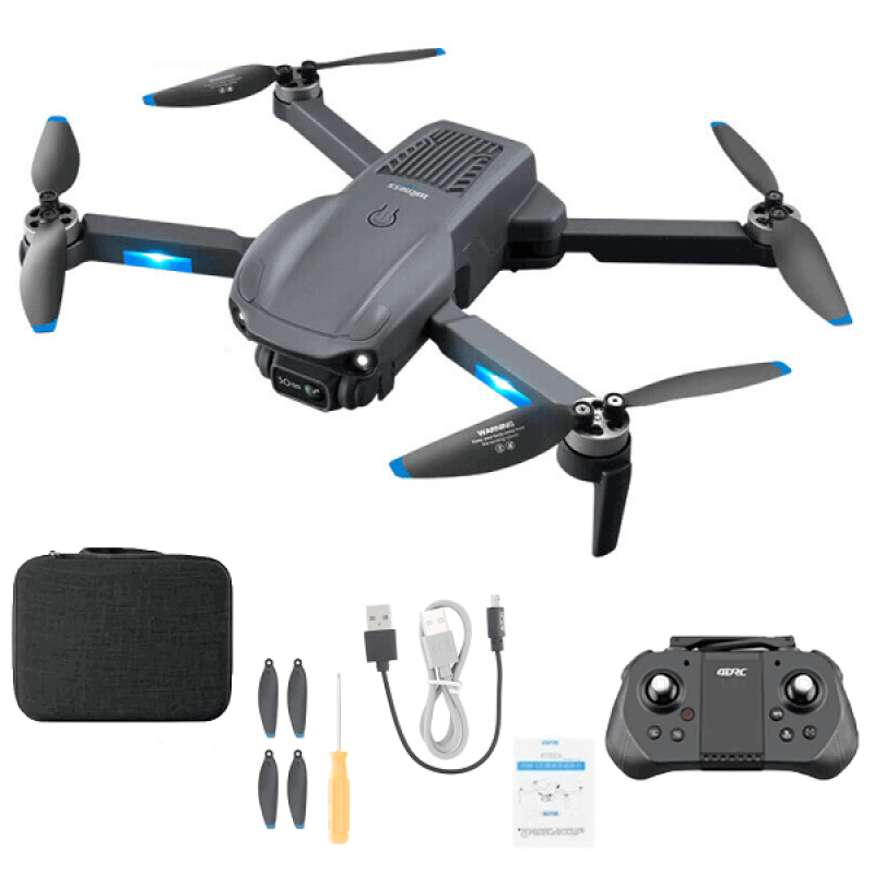 Квадрокоптер 4DRC F12 Black - дрон з 4K і HD камерами, FPV, GPS, БК мотори, до 2000м, 25 хвилин в кейсі