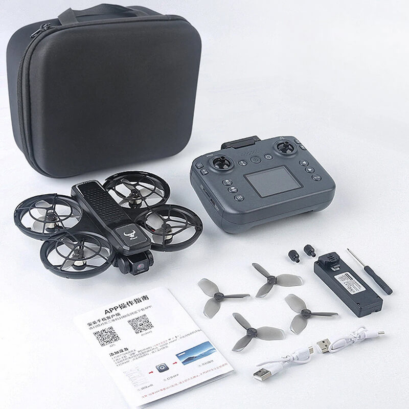 Квадрокоптер ZLL SG800 PRO — дрон із FPV та пультом з екраном, оптичне позиціонування, уникнення перешкод, до 100 м, до 10 хвилин, з сумкою