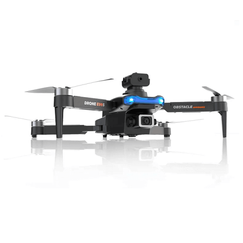 Квадрокоптер RC E99S Black - дрон з 4K і HD камерами, FPV, БК мотори, уникнення перешкод, до 20 хвилин в кейсі