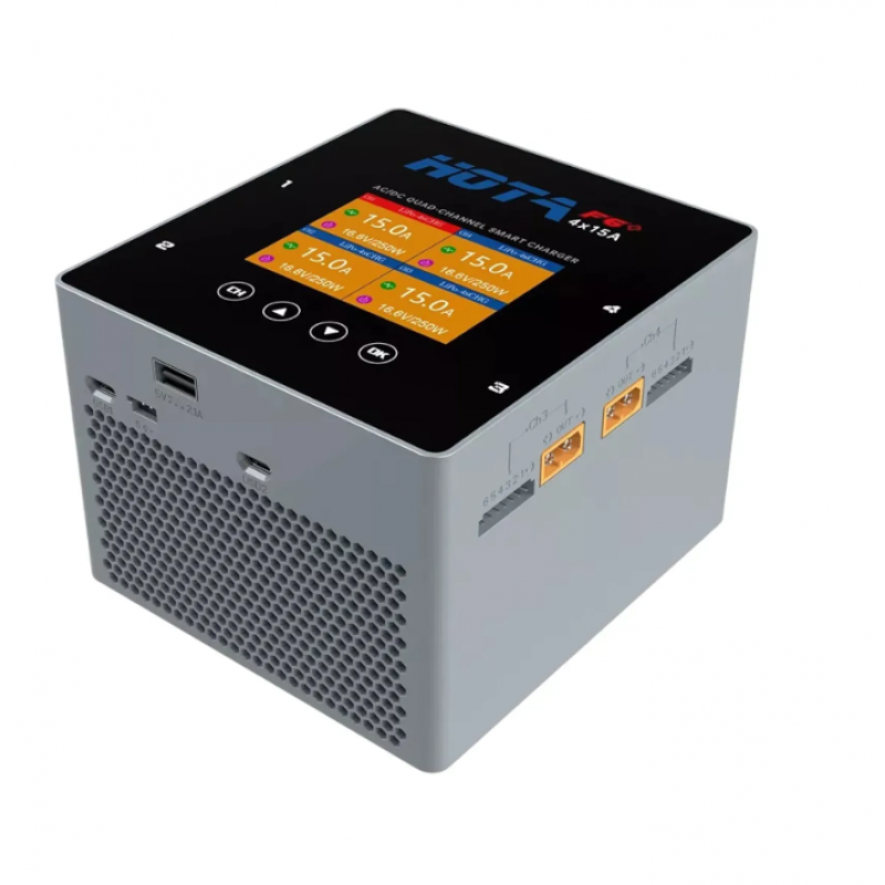 Зарядний пристрій HOTA F6+ AC 500W DC 1000W 60A – зарядка для живлення акумуляторів від мережі