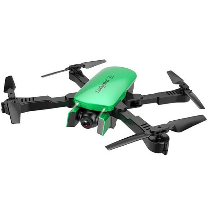 Квадрокоптер Ladybird R8 Green - дрон з 4K і HD камерами, FPV, барометр, до 15 хвилин в кейсі