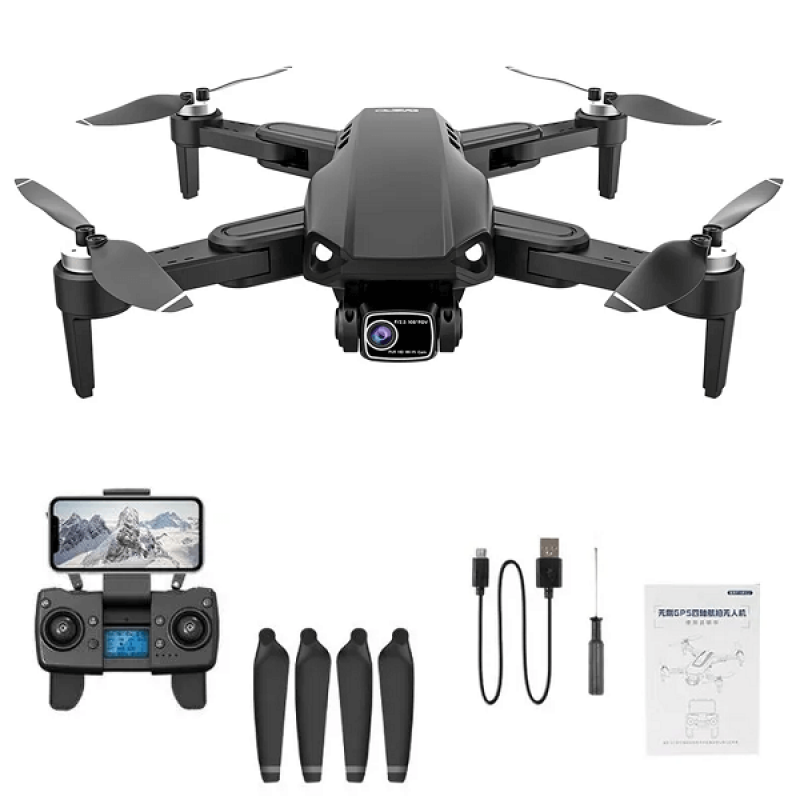 Квадрокоптер LYZRC L900 Pro SE Black - дрон з 4K і HD камерами, ESC, FPV, GPS, БК мотори, до 1200м, 25 хвилин