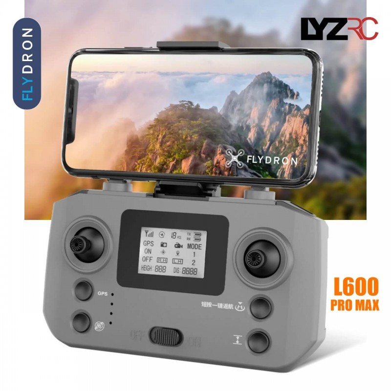 Квадрокоптер LYZRC L600 PRO MAX дрон - 4K, 3 осьовий підвіс PTZ HD, Подвійна камера, Лазерне уникнення перешкод, Безколекторний двигун ,GPS 5G WIFI RC FPV, Дальність 3000м, Час польоту до 30 хв.