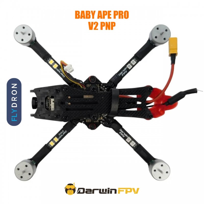 Квадрокоптер DarwinFPV Baby Ape Pro V2 PNP – FPV-дрон, БК мотори, 3-дюймовий, Карбон 3K, XT30, PNP-версія
