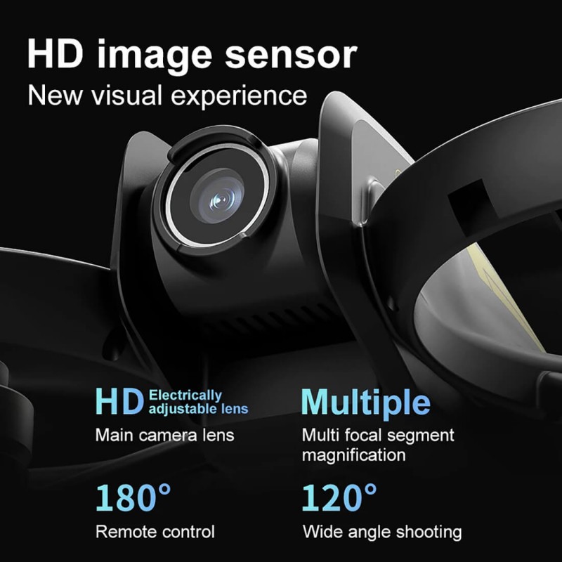 Квадрокоптер M23 - дрон з 4K камерою, FPV, пультом з екраном 4.5", безколекторними моторами, до 200 м, до 10 хвилин у кейсі (сірий)