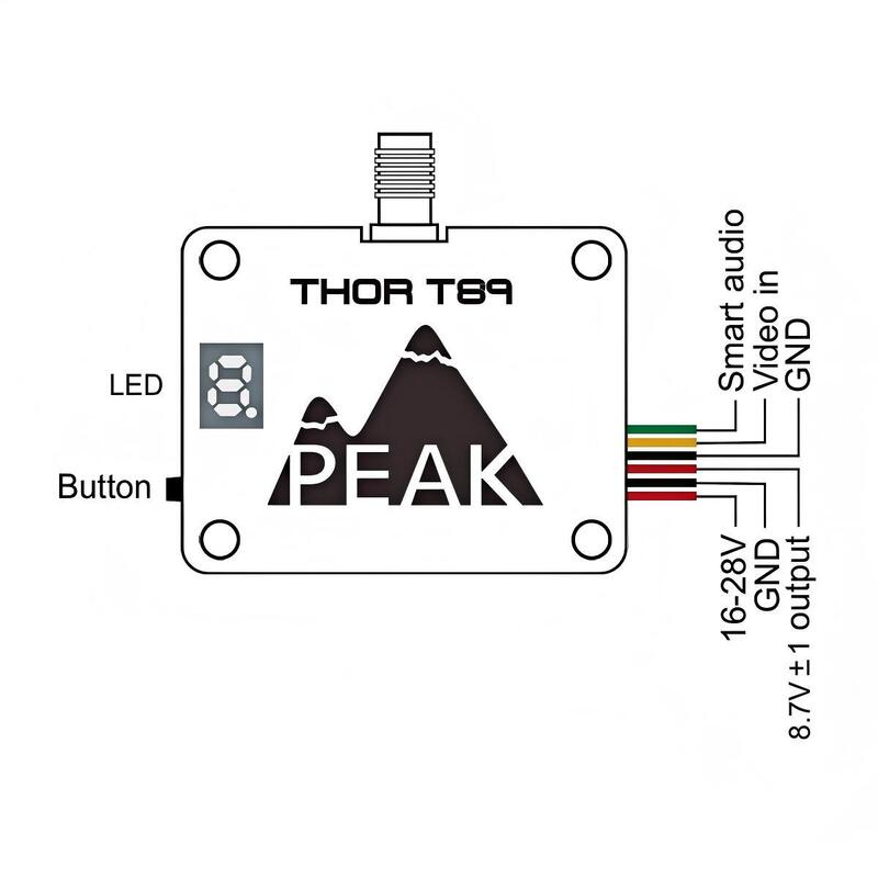 Відеопередавач FPV 8.0 ГГц 4W Kimpok Thor T89