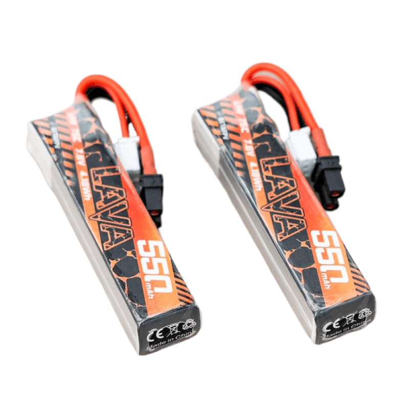 Акумуляторна батарея 2 шт BetaFPV Lava 2S 550 mAh 75C XT30 для квадрокоптерів