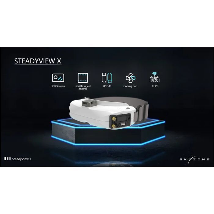 Відеоприймач (VRX) Skyzone SteadyView X 5-5.8GHz 56CH L, X Band (STVX5G)