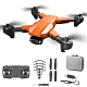 Квадрокоптер YLRC S93 Orange - дрон з 4K і HD камерами, FPV, барометр, до 20 хвилин в кейсі