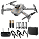 Квадрокоптер RC S91 Gray - дрон з 4K і HD камерами, FPV, запобігання перешкод, до 20 хвилин в кейсі
